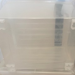 2個セット　透明　収納ケースの画像