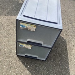 中古　大容量引き出し衣装ケース 2セット　引き取り限定　の画像