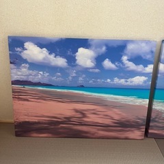 絵　ハワイ 3連　海
 の画像