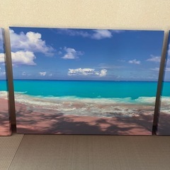 絵　ハワイ 3連　海
 の画像