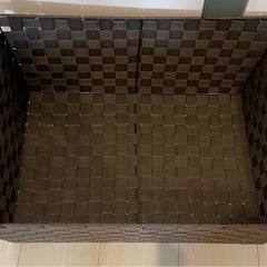 収納ケース1個　カゴ　ブラウンの画像
