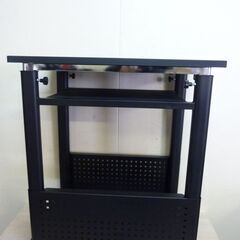 M　未使用/新品　アウトレット　 デスクワゴン 昇降式  高さ72～120cm  サイドワゴン キャスター付き ラックの画像