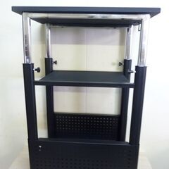 M　未使用/新品　アウトレット　 デスクワゴン 昇降式  高さ72～120cm  サイドワゴン キャスター付き ラックの画像