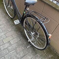 リサイクルショップどりーむ荒田店　No492 自転車　シティサイクル　２７インチ　ギア切り替え付き　LEDライト付き♪　人気のママチャリ♪の画像