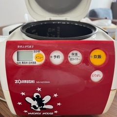 象印 炊飯器(ミッキーマウス)3合炊きの画像