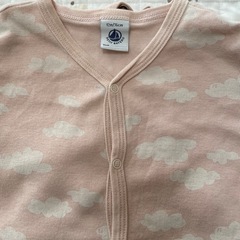 プチバトーPETIT BATEAU ロンパース　12m 74cmの画像
