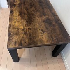【ローテーブルこたつ】ダークブラウン　60×80×39㎝の画像