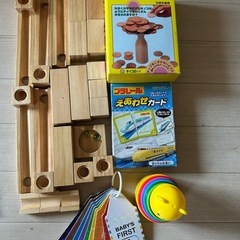 【大容量セット】　磁石ブロック　知育玩具　プラレール　絵あわせカードの画像