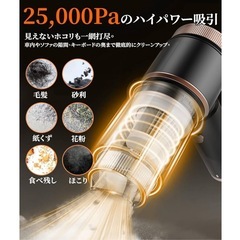 ハンディクリーナー Cusly 車用 掃除機の画像