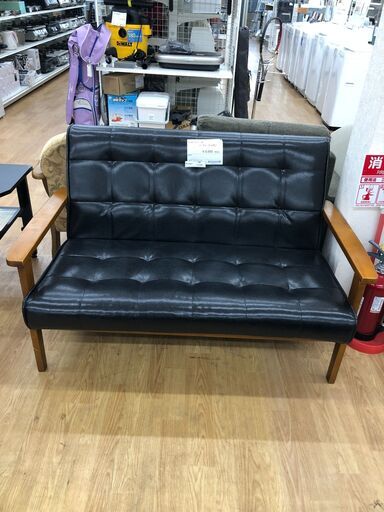 ★リユースのサカイ幸手店★SJ10454★ジモティ割あり★  2人掛けソファー  W124×D77×H74 クリーニング済み