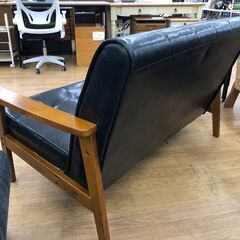 ★リユースのサカイ幸手店★SJ10454★ジモティ割あり★  2人掛けソファー  W124×D77×H74 クリーニング済み の画像