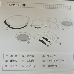 お米からつくった地球に優しい調理器セット　クッキングセットの画像