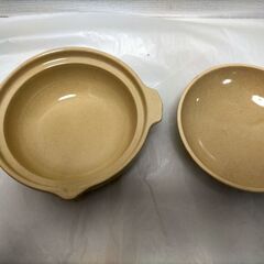 １人用 土鍋 4個セット 陶器製 蓋付き 約19cm　250916-3Aの画像