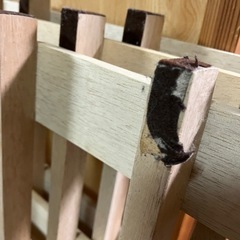 ダブルベッドのすのこのみの画像