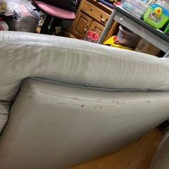 レザーソファ2人掛けの画像