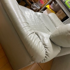 レザーソファ2人掛けの画像