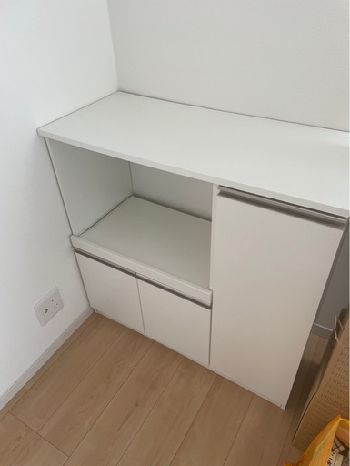 ニトリホワイトキッチン収納キャビネット