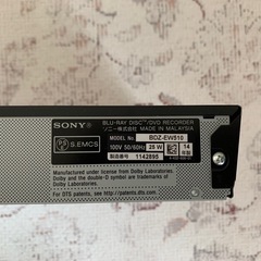 SONY ブルーレイレコーダー/DVDレコーダー　BDZ-EW510の画像
