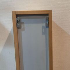 【スリム棚】鏡付き　IKEA　20×95×14㎝の画像