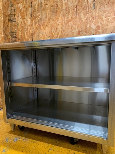 a(7492) ステンレス キャビネット作業台 扉無し W950D600H800 飲食店 厨房用品 業務用 作業台 直接お引き取り歓迎