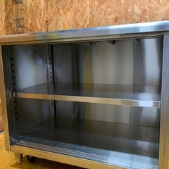 a(7492) ステンレス キャビネット作業台 扉無し W950D600H800 飲食店 厨房用品 業務用 作業台 直接お引き取り歓迎 大阪の画像