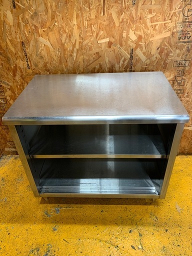 a(7492) ステンレス キャビネット作業台 扉無し W950D600H800 飲食店 厨房用品 業務用 作業台 直接お引き取り歓迎 大阪
