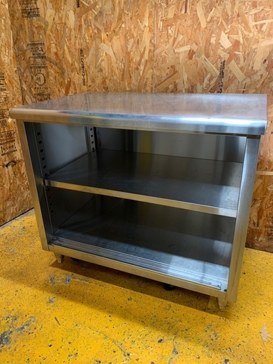 a(7492) ステンレス キャビネット作業台 扉無し W950D600H800 飲食店 厨房用品 業務用 作業台 直接お引き取り歓迎