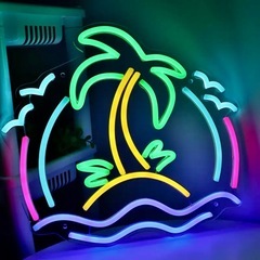 ヤシの木 アイランド LEDネオンサイン ハワイの画像