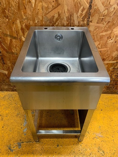 a(7494) ステンレス 1槽シンク W450D600H800 流し台 業務用シンク 厨房用品 飲食店 直接お引き取り歓迎 大阪