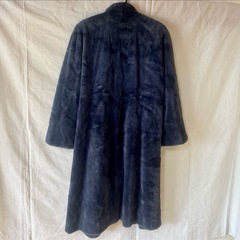 【保証書付き】定価75万円 EMBA シェアードミンク　ミネラルブルー ロングコートの画像