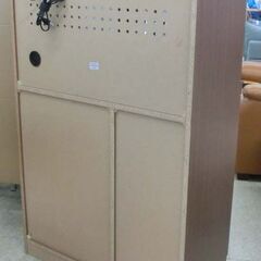 レンジボード ブラウン 茶系 ミドルレンジボード レンジ台 こげ茶 木目調 札幌 西野店の画像