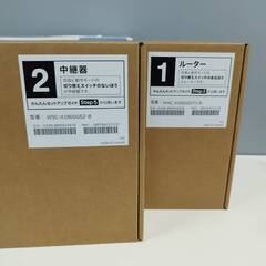 【未使用】ELECOM WMC-2LX2-B/Wi-Fi6/4K対応/ルーター+中継器セットモデルの画像