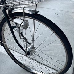 【大人用】整備済 サイモト 27型ハシゴ 中古自転車 黒茶色 <自転車のオオムラ 静岡店>の画像