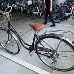 【大人用】整備済 サイモト 27型ハシゴ 中古自転車 黒茶色 <自転車のオオムラ 静岡店>の画像