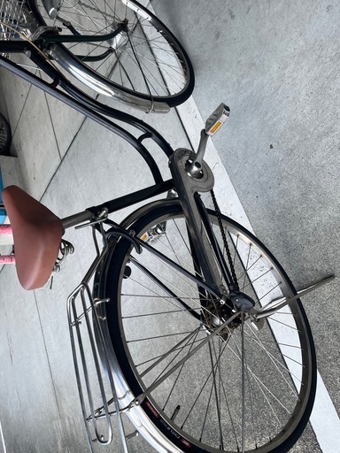 【完売御礼】【大人用】整備済 サイモト 27型ハシゴ 中古自転車 黒茶色 <自転車のオオムラ 静岡店>