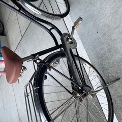 【大人用】整備済 サイモト 27型ハシゴ 中古自転車 黒茶色 <自転車のオオムラ 静岡店>の画像