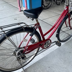 大人用】整備済中古自転車 CBA 27型トラッドライン 赤色 <自転車の