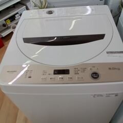 ★リユースのサカイつくば店★TK6549 SHARP 洗濯機 ES-GE6F 6.0kg 22年製 動作確認／クリーニング済み　【リユースのサカイつくば店】 の画像