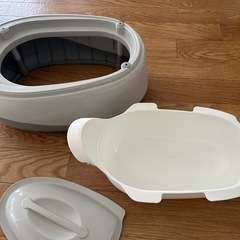 シンプル　3way グレー　スワン型トイレトレーニングおまるの画像