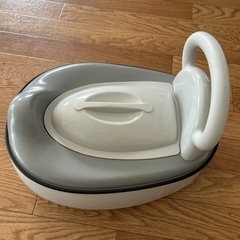 シンプル　3way グレー　スワン型トイレトレーニングおまるの画像