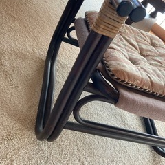 藤のスツール　古道具の画像
