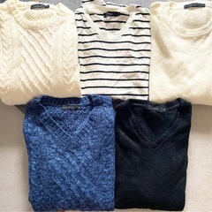ロシェル　roshell 冬服　秋服　セーター　長袖　カットソー　メンズ　M  秋冬　まとめ　セットの画像