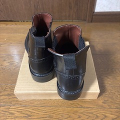 COMME CA ISM　黒 レザー サイドゴアブーツの画像