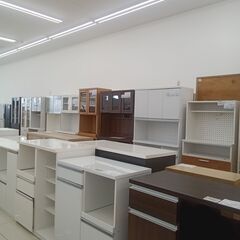 ★リユースのサカイ日立店★HJ7760  レンジ台 ホワイト H91.5×D45×W80 クリーニング済み の画像