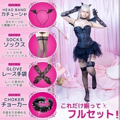【新品】小悪魔 大人用 フルセット ハロウィン コスプレ 衣装 仮装 悪魔 デビルの画像