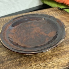 茶色　平皿　10枚セットの画像