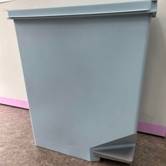 SHINKIGOSEI 35Lゴミ箱 ブルー ペダル付 縦置き 横置き 日本製の画像