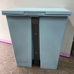 SHINKIGOSEI 35Lゴミ箱 ブルー ペダル付 縦置き 横置き 日本製の画像