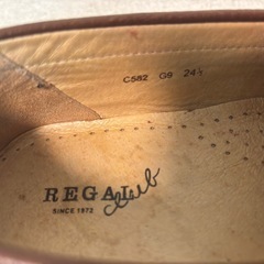 【極美品】 REGAL リーガル ローファー スリッポン シボ革 24.5cmの画像