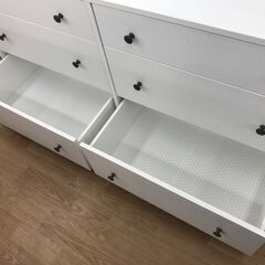★リユースのサカイ春日部店★KJ11775 IKEA チェスト ホワイト H84×W138×D46 クリーニング済みの画像